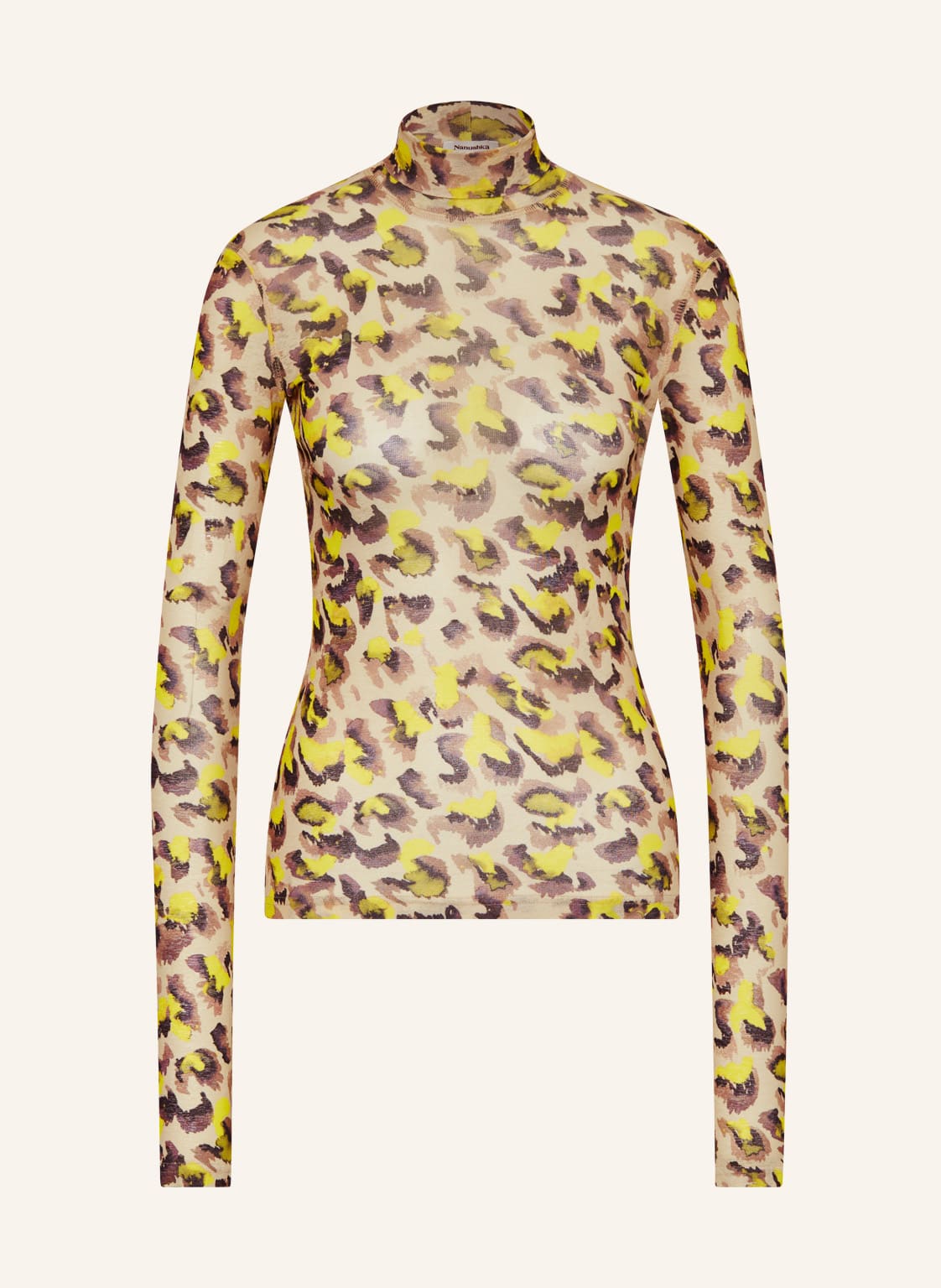 Image of Nanushka Rollkragenshirt Harri gelb