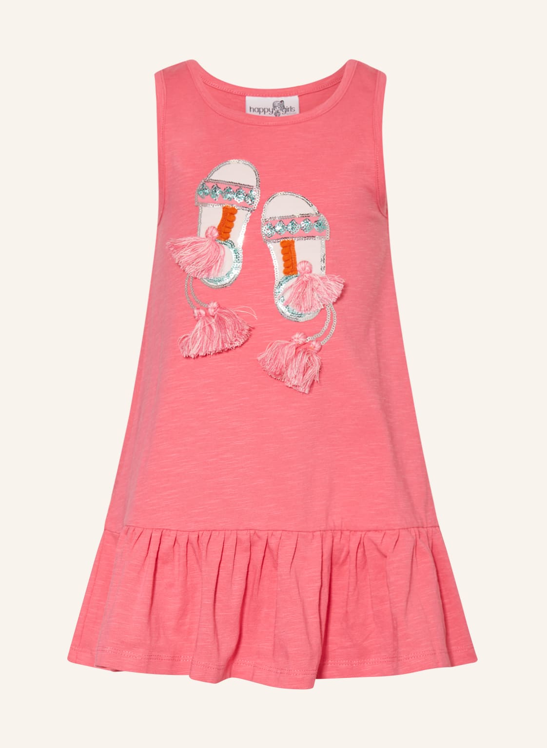 Image of Happy Girls Jerseykleid Mit Pailletten pink