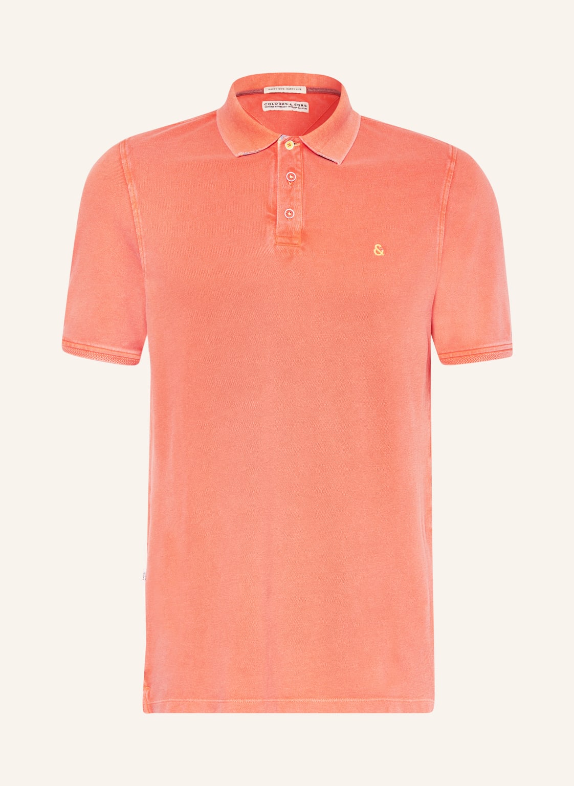 Image of Colours & Sons Piqué-Poloshirt rot