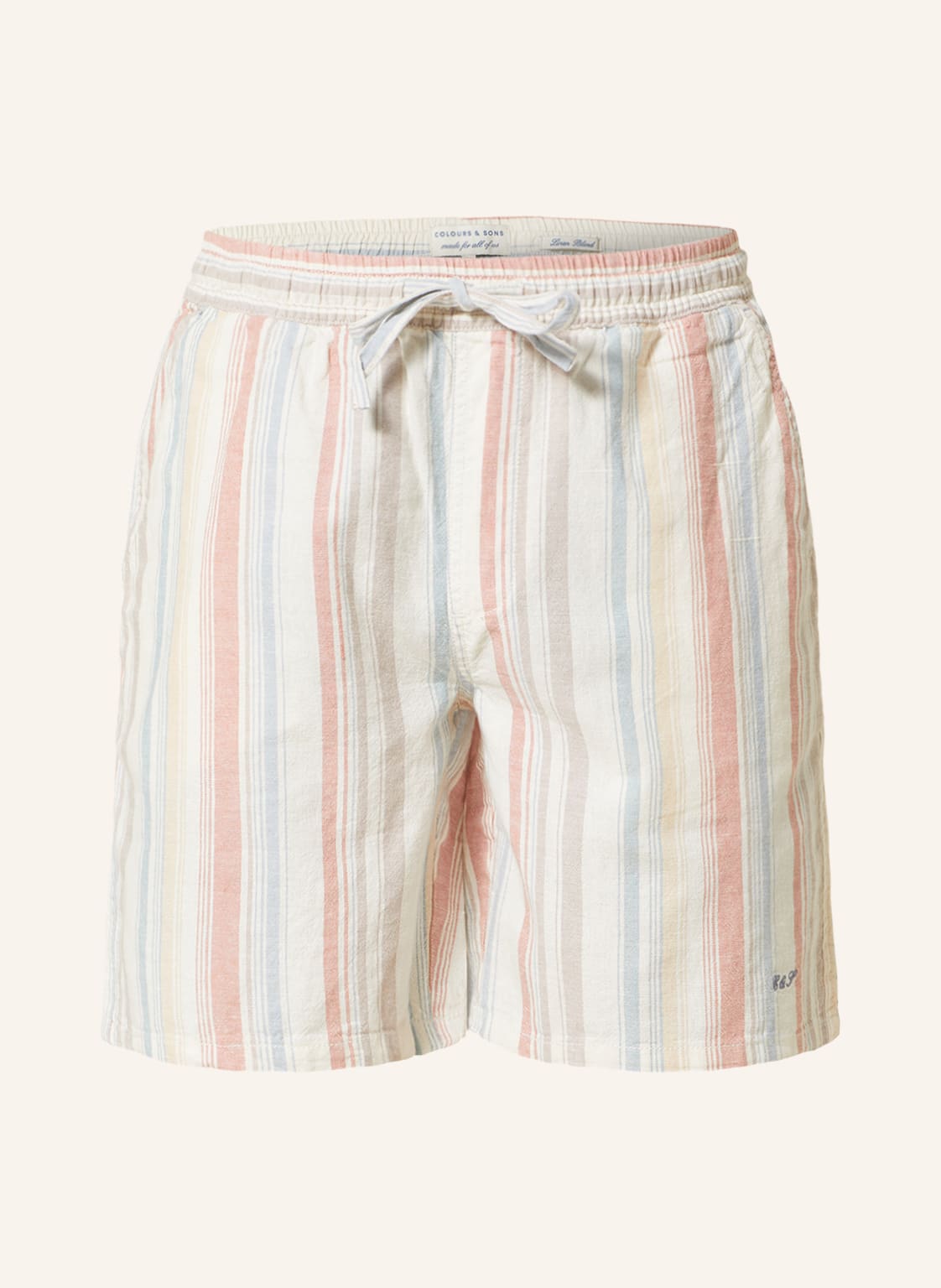 Image of Colours & Sons Shorts Mit Leinen beige