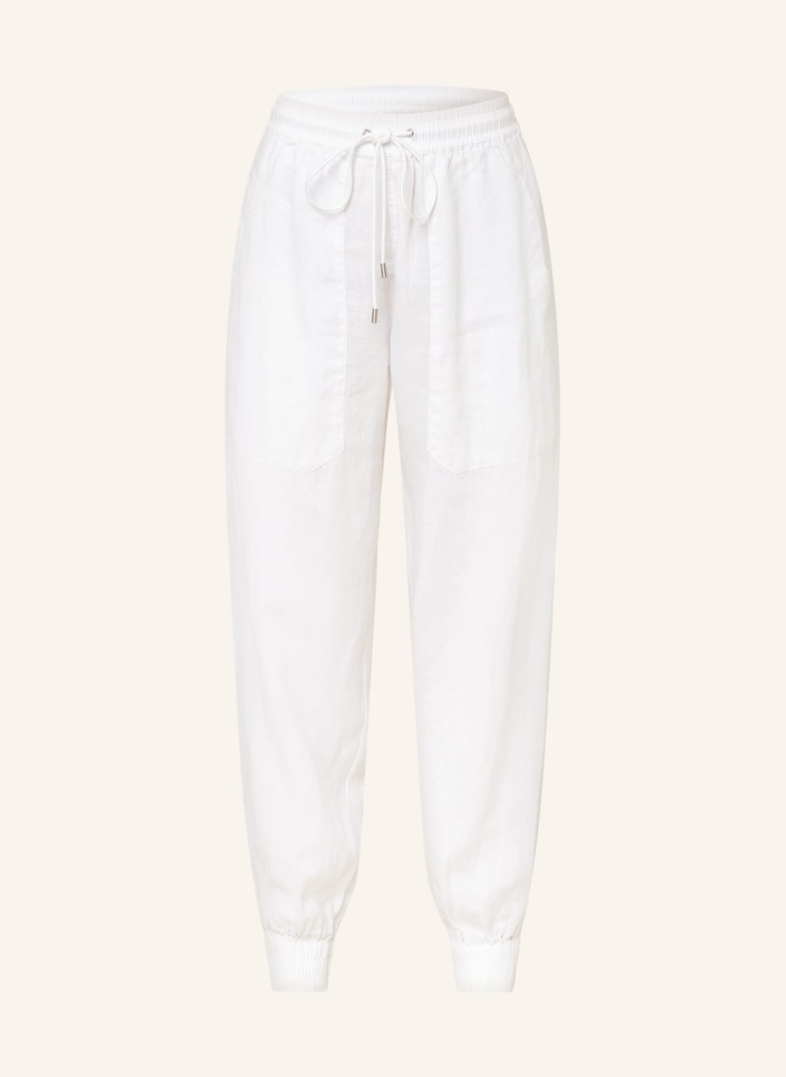 Image of Boss Leinenhose Tilinas weiss