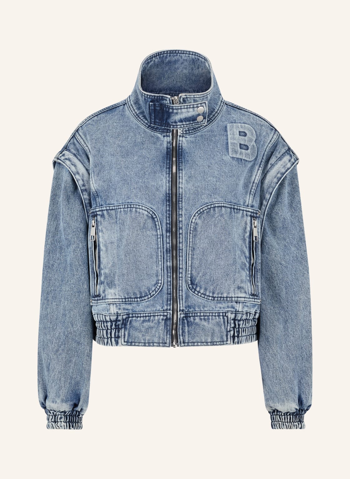 Image of Boss 2-In-1-Jeansjacke Convert blau