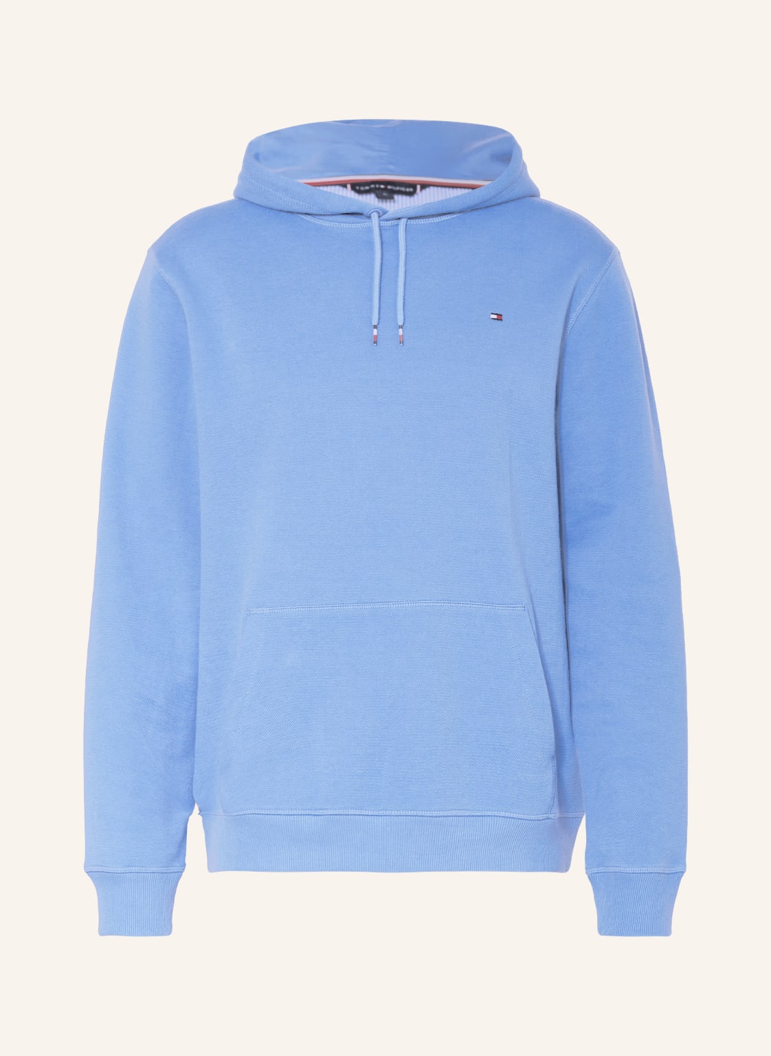 Image of Tommy Hilfiger Piqué-Hoodie blau