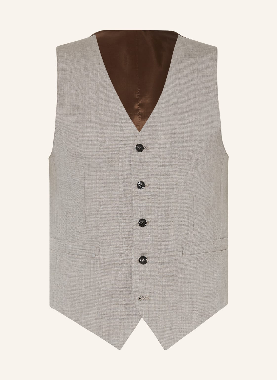 Image of Tiger Of Sweden Anzugweste Wayde Regular Fit beige