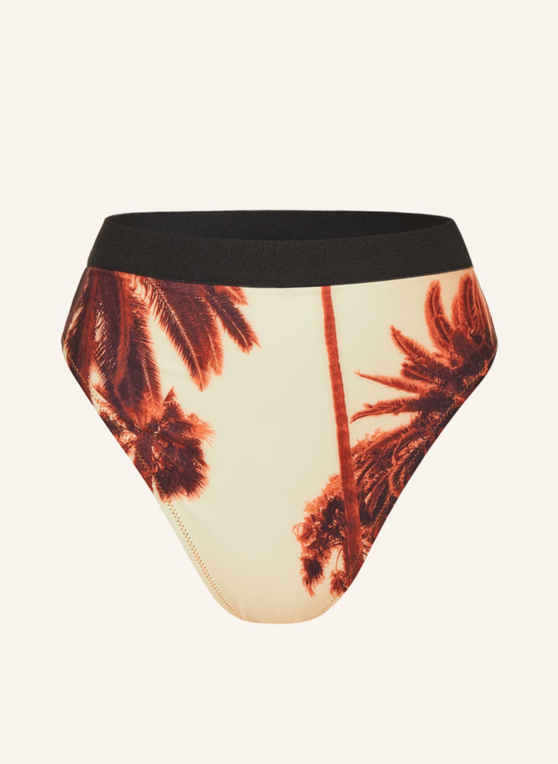 Image of Hugo High-Waist-Bikini-Hose Under Palms orange