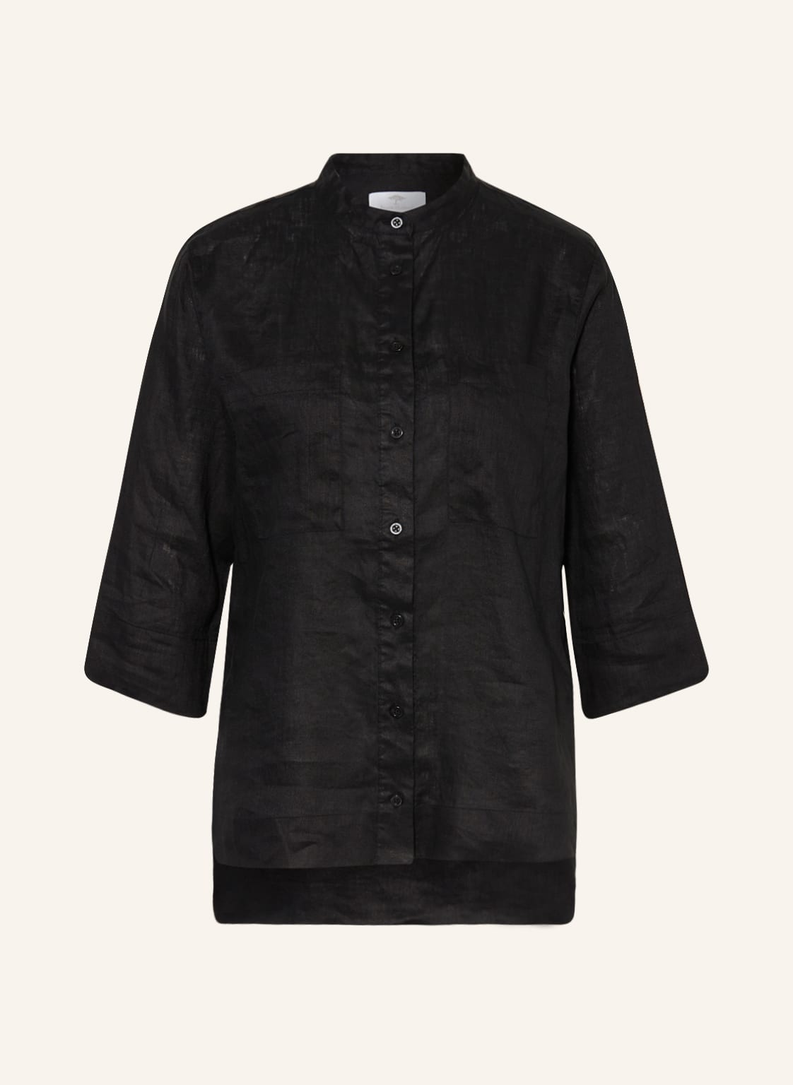 Image of Fynch-Hatton Hemdbluse Aus Leinen Mit 3/4-Arm schwarz