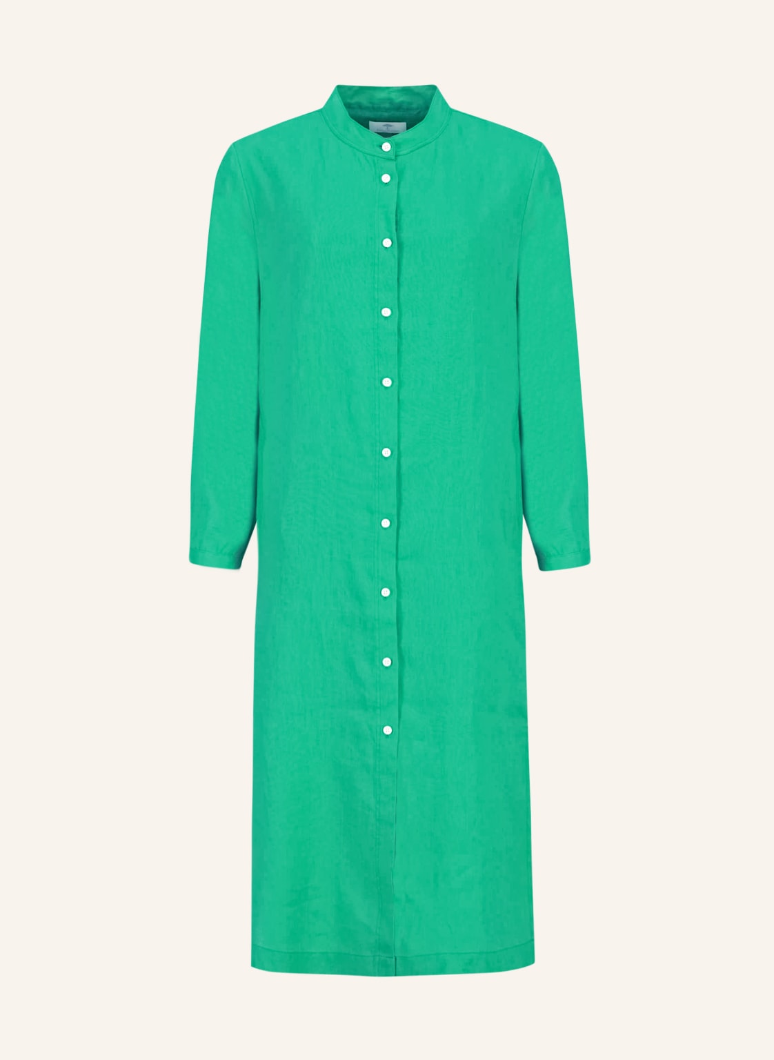 Image of Fynch-Hatton Hemdblusenkleid Aus Leinen gruen