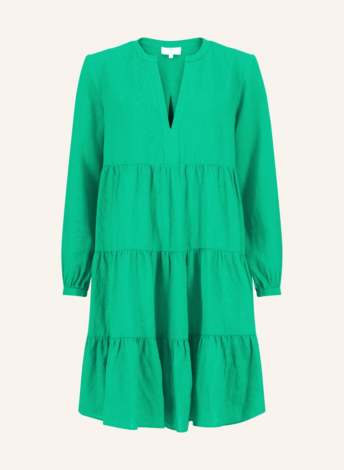 Image of Fynch-Hatton Leinenkleid Mit 3/4-Arm gruen