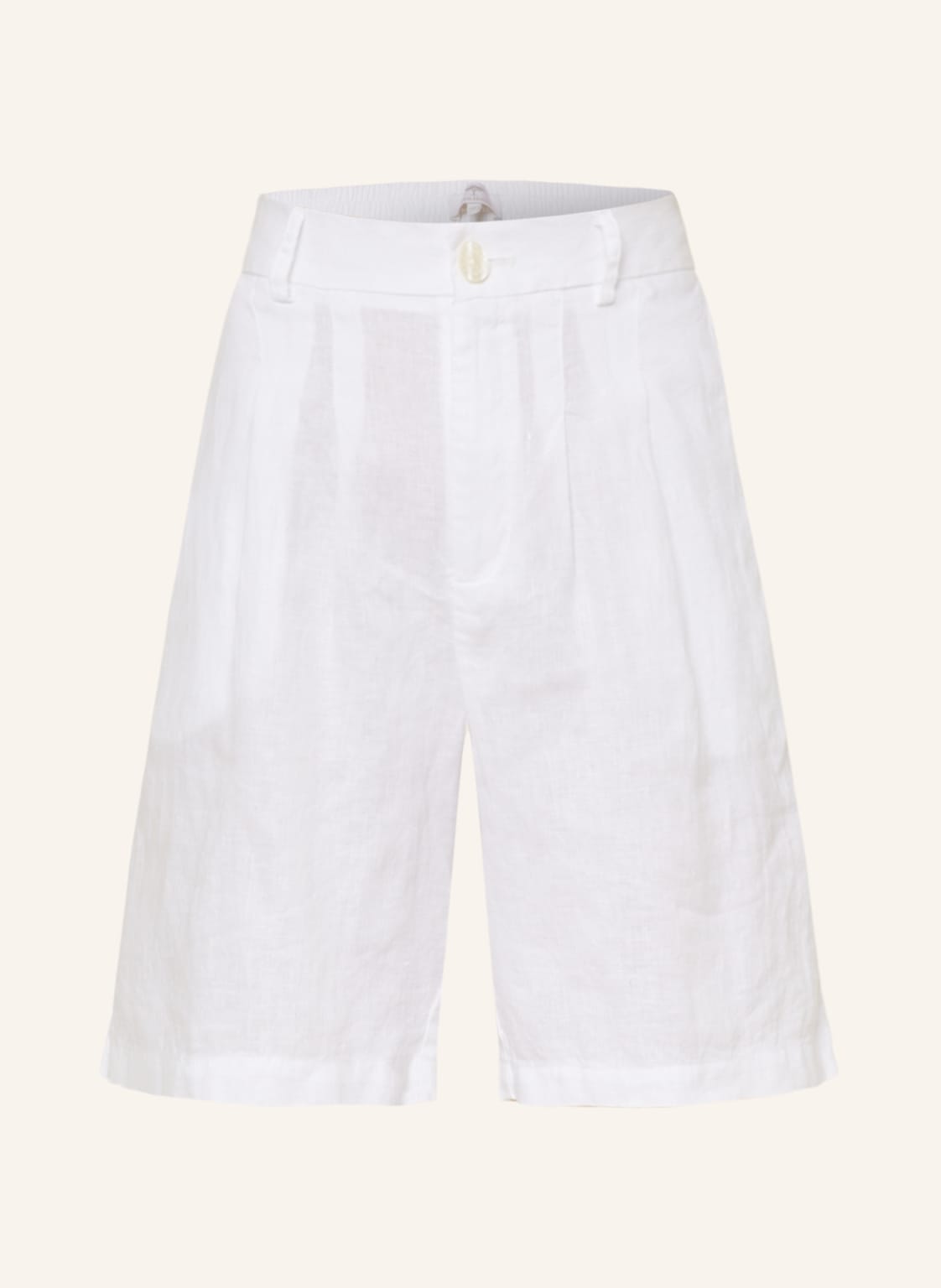 Image of Fynch-Hatton Leinenshorts weiss