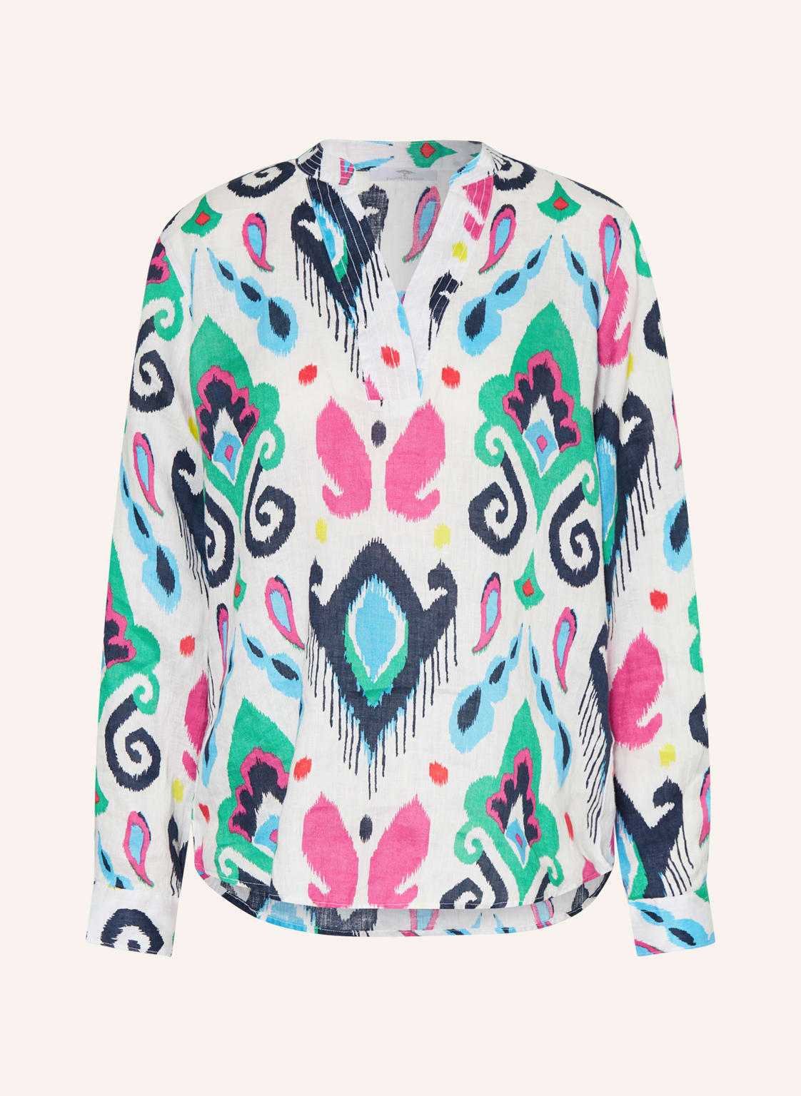 Image of Fynch-Hatton Blusenshirt Aus Leinen weiss