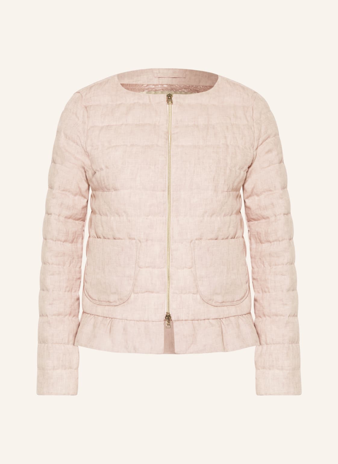 Image of Herno Daunenjacke Aus Leinen rosa