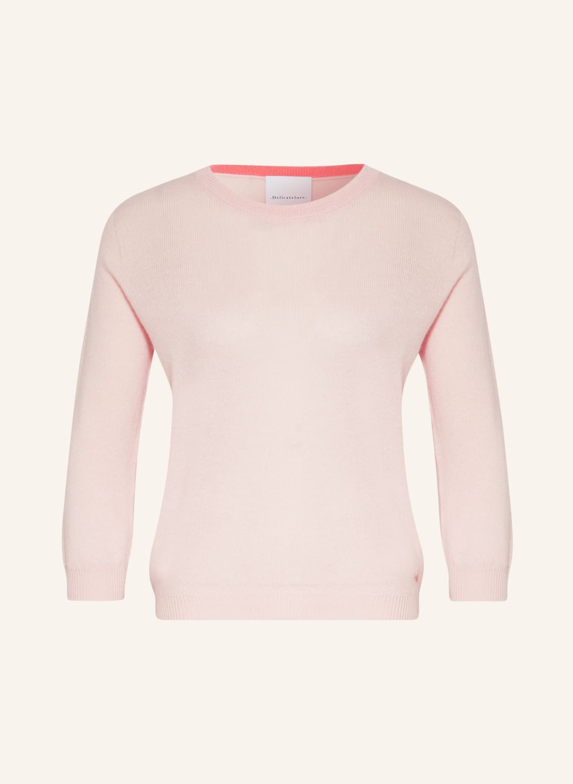 Image of Delicatelove Cashmere-Pullover Sunny Mit 3/4-Arm rosa