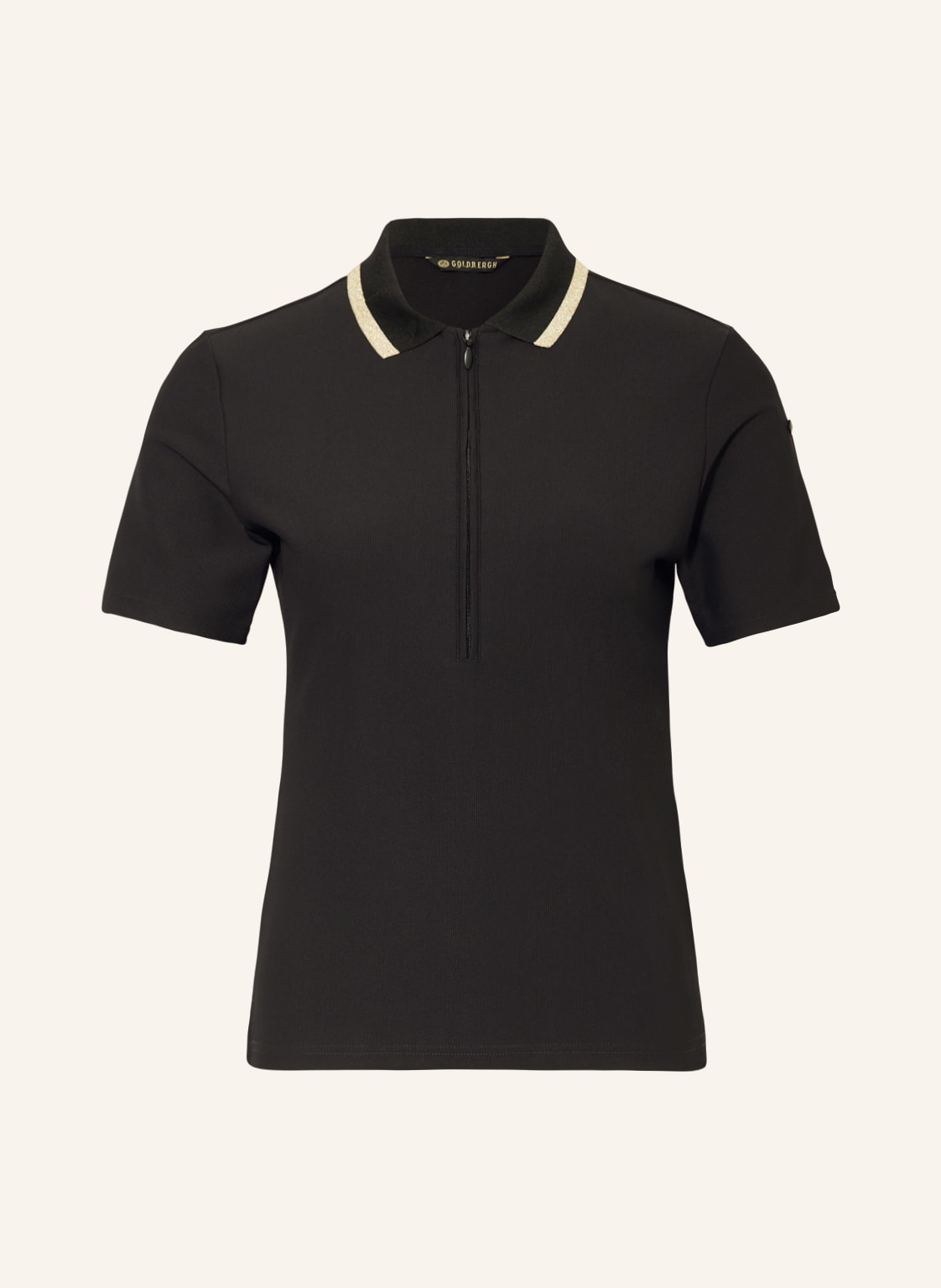 Image of Goldbergh Jersey-Poloshirt Cassia schwarz