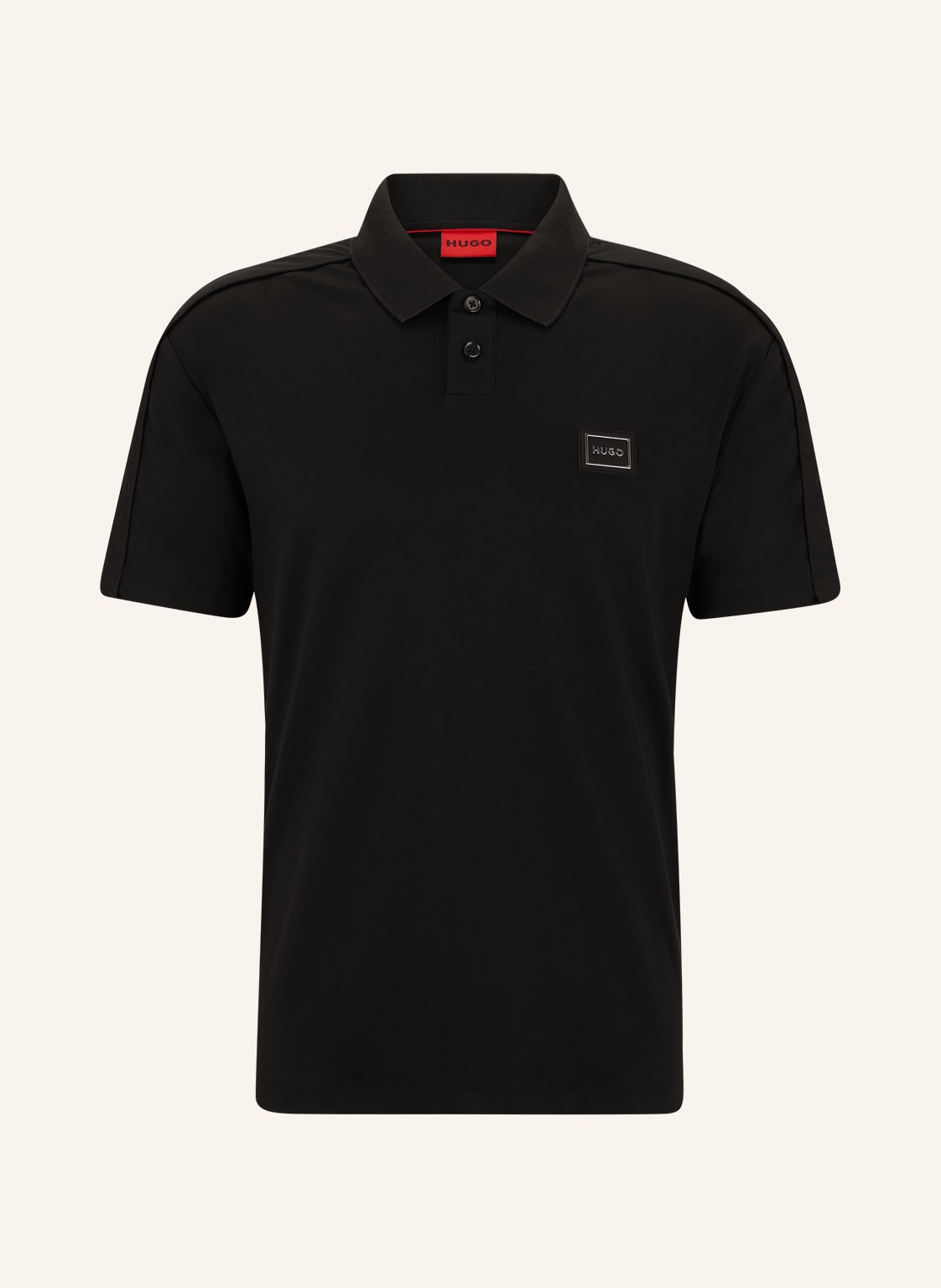 Image of Hugo Jersey-Poloshirt Domerape Regular Fit schwarz