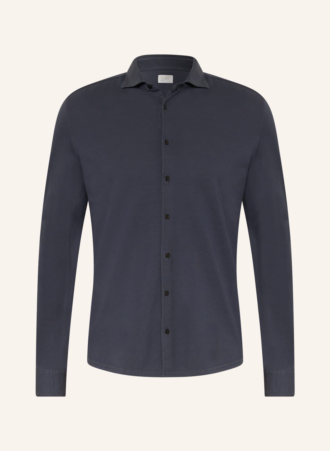 Image of Olymp Jerseyhemd Casual Fit blau