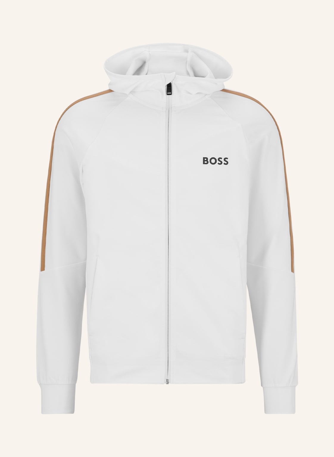 Image of Boss Sweatjacke Sicon weiss