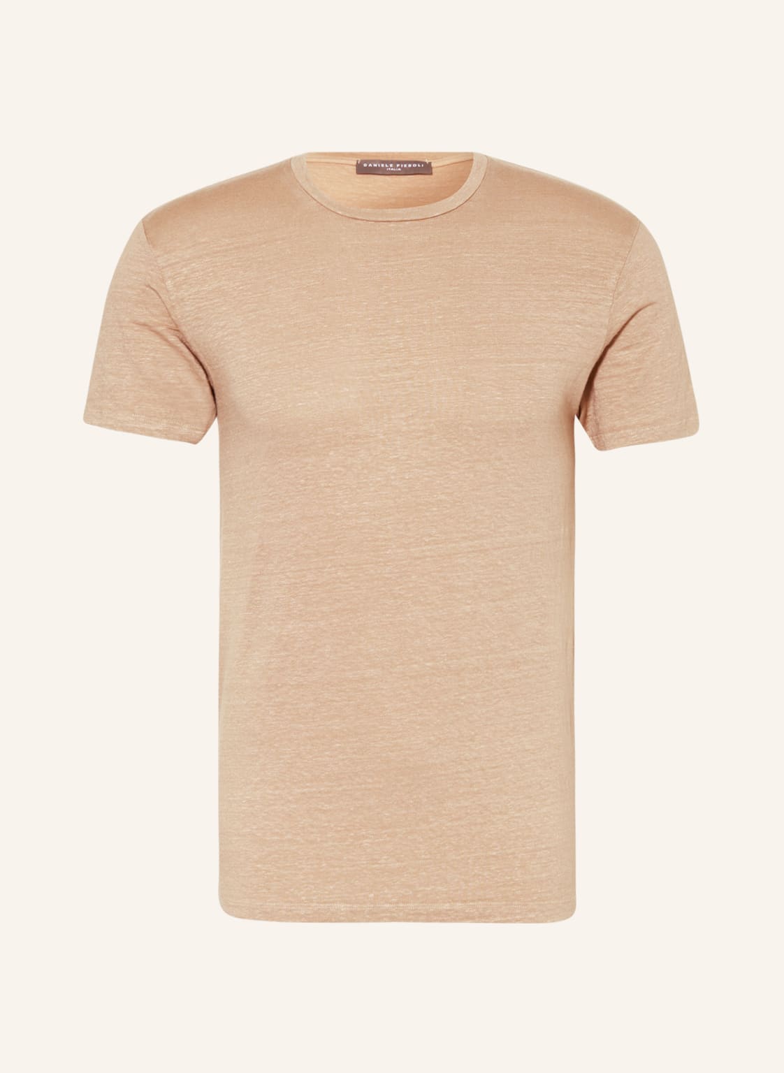 Image of Daniele Fiesoli T-Shirt Aus Leinen braun