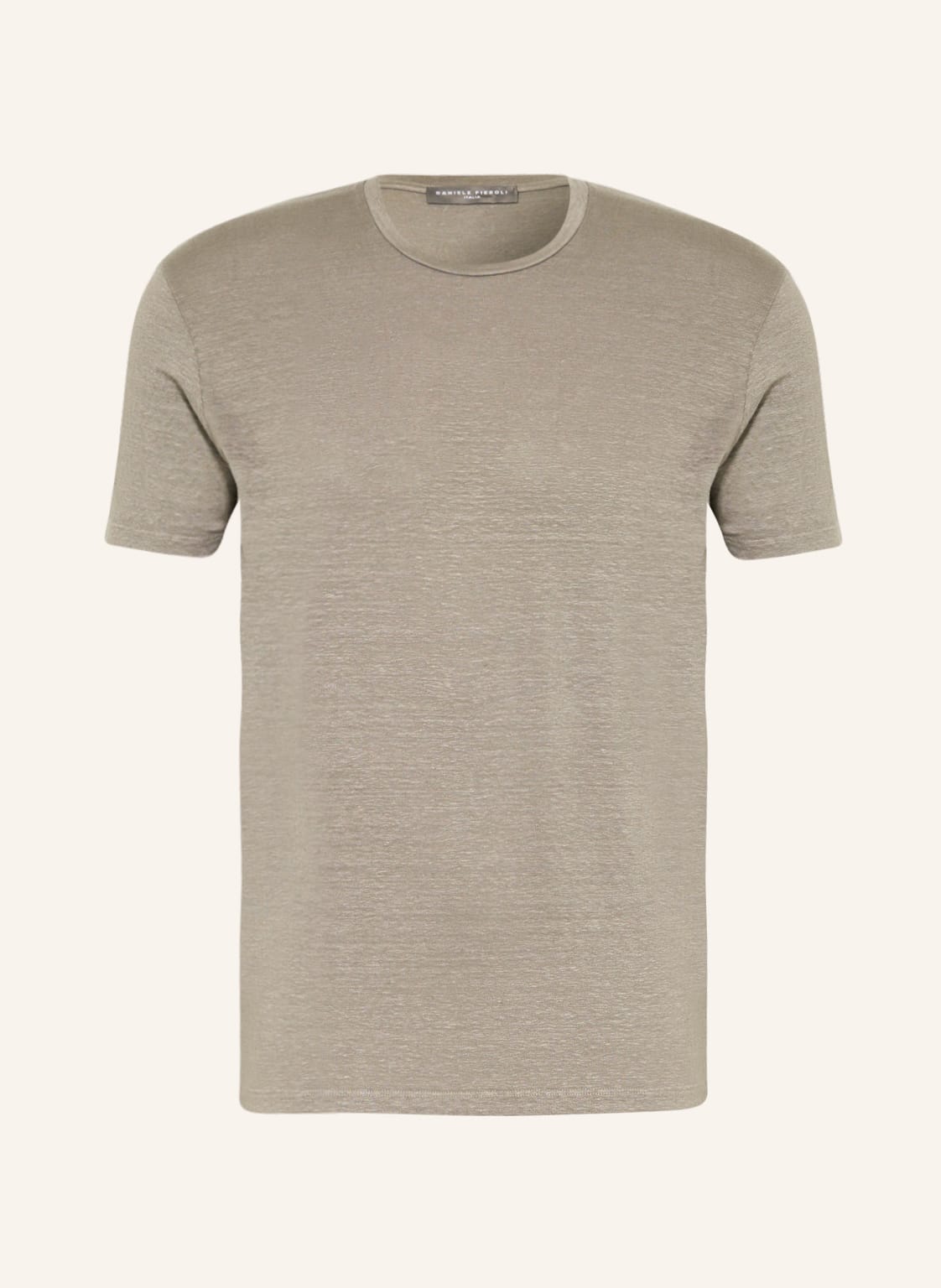 Image of Daniele Fiesoli T-Shirt Aus Leinen grau