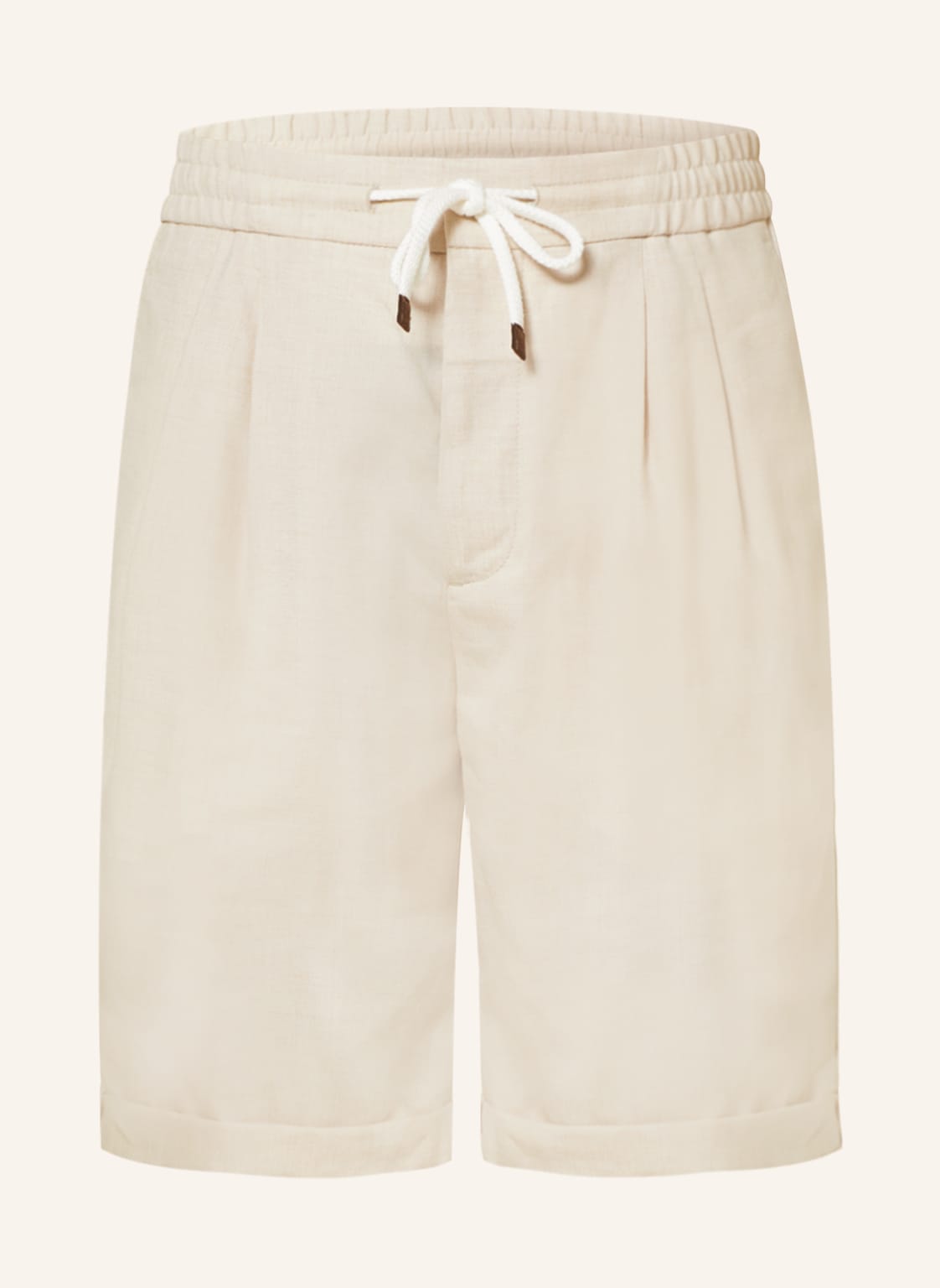 Image of Brunello Cucinelli Shorts Mit Leinen beige