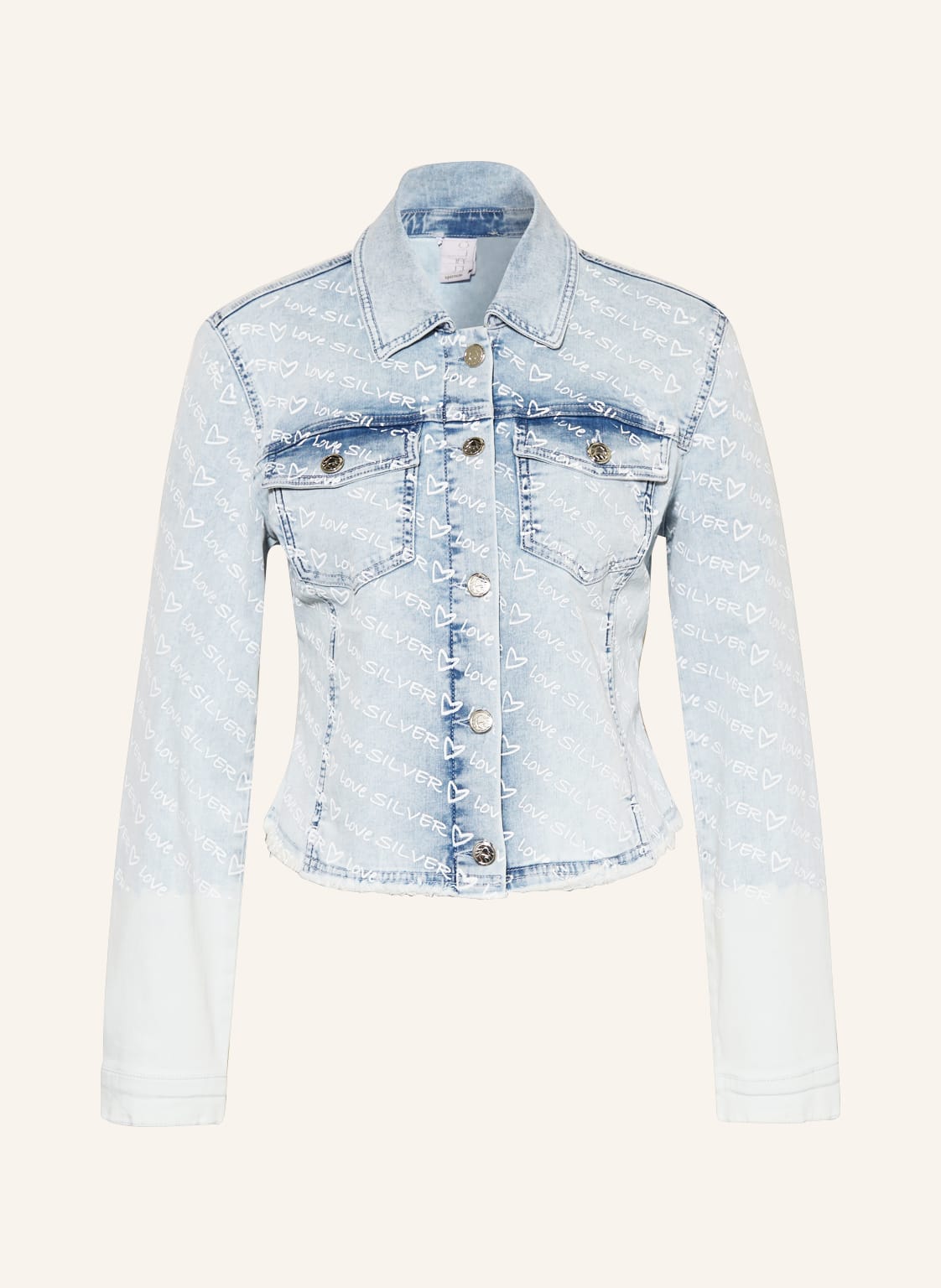 Image of Ulli Ehrlich Sportalm Jeansjacke Mit Fransen blau