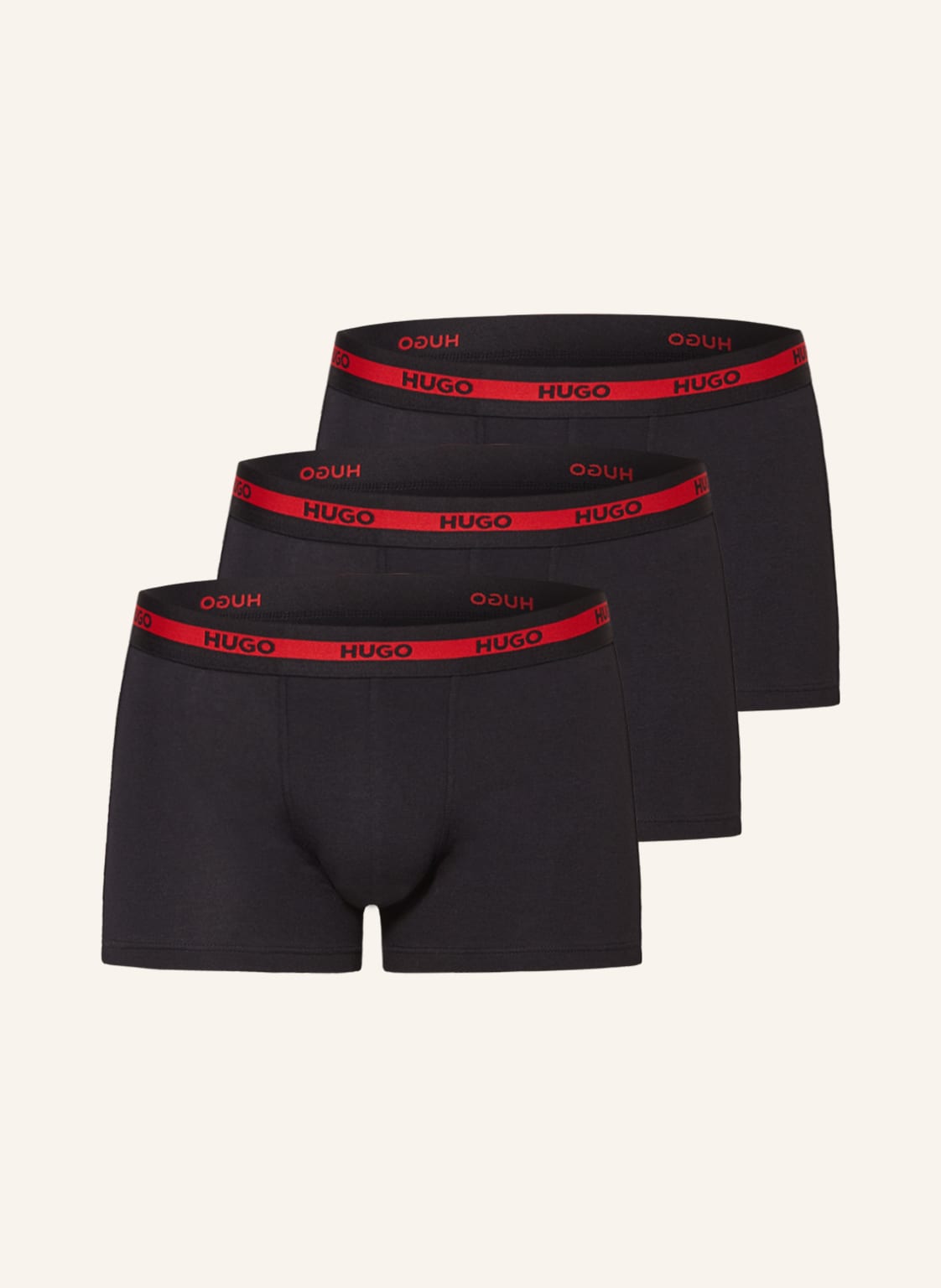 Image of Hugo 3er-Pack Boxershorts Triplet Planet schwarz