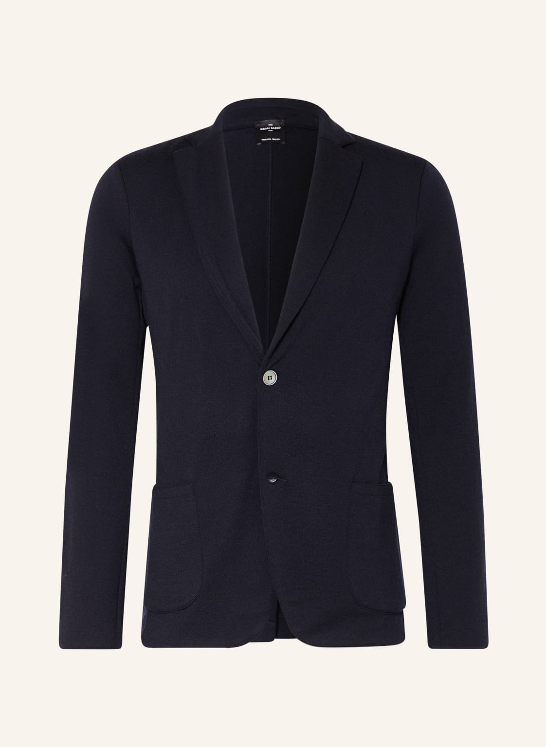 Image of Gran Sasso Stricksakko Extra Slim Fit Aus Merinowolle blau