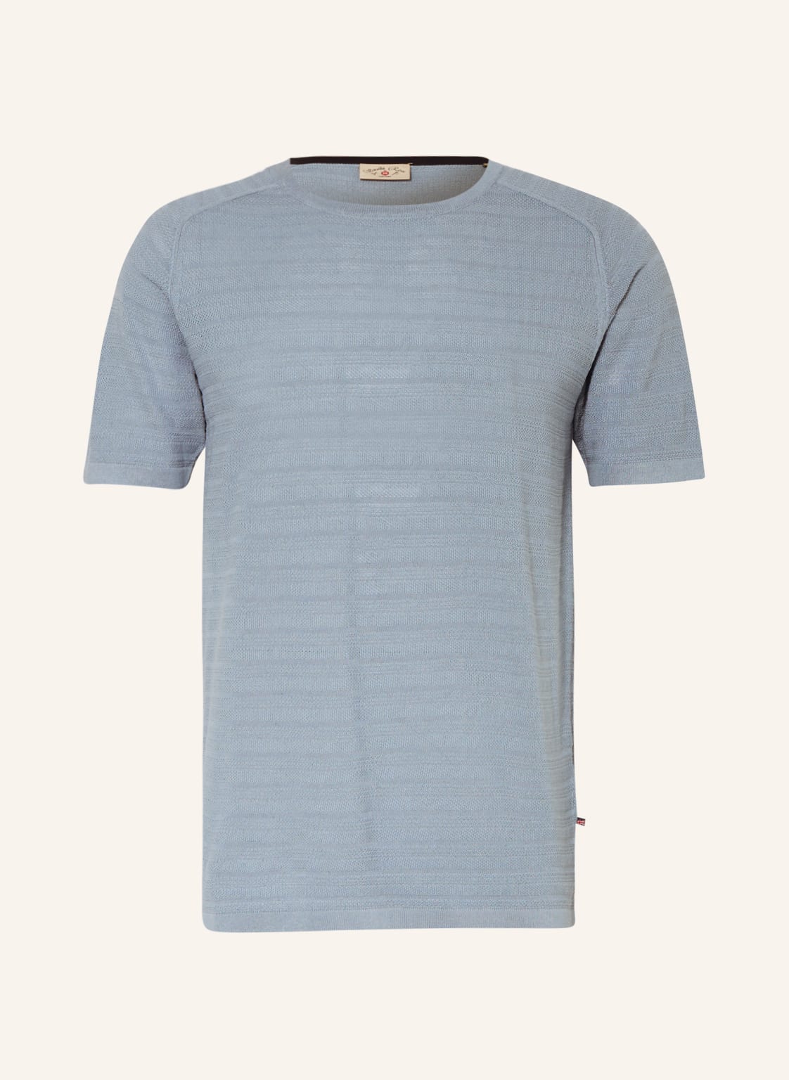 Image of Cg - Club Of Gents Strickshirt Cg Bero blau