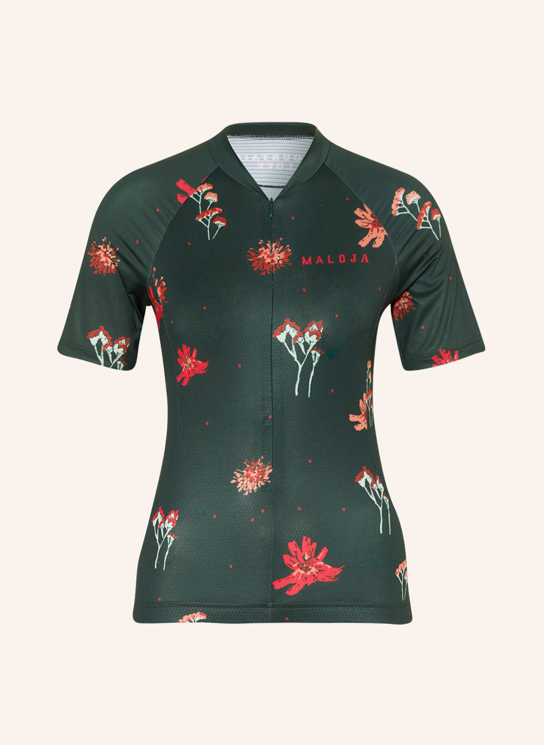 Image of Maloja Radtrikot Vanilm. Mit Mesh gruen