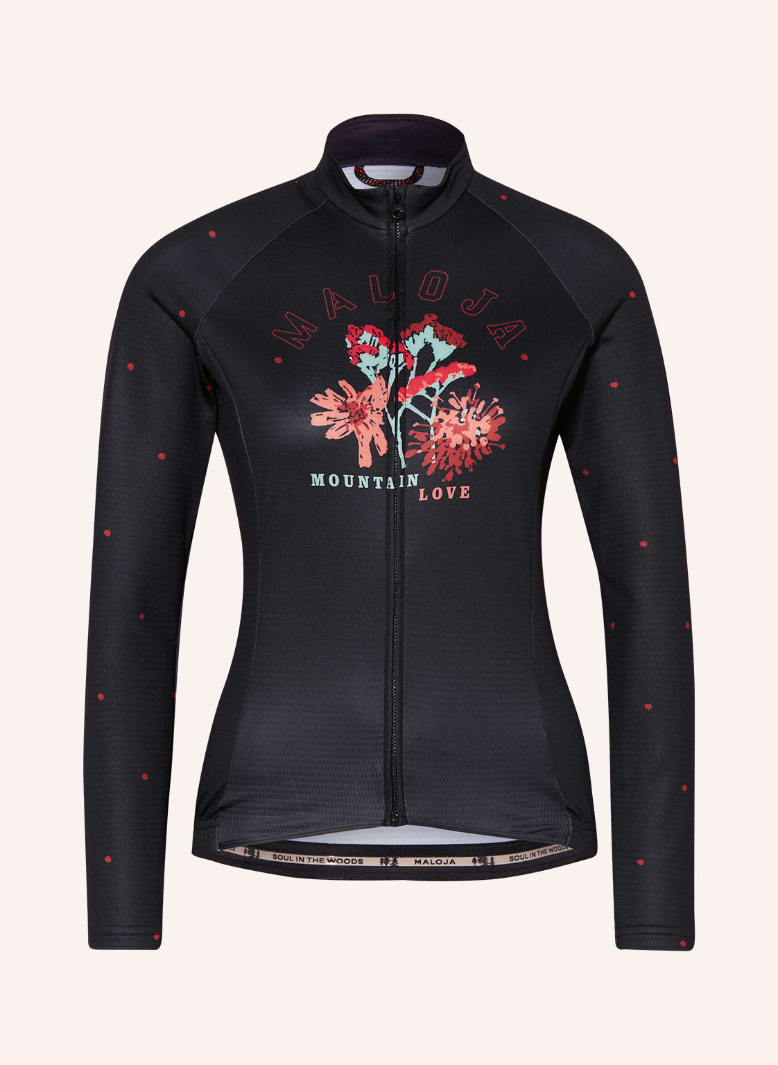 Image of Maloja Thermo-Radtrikot Vanilm schwarz