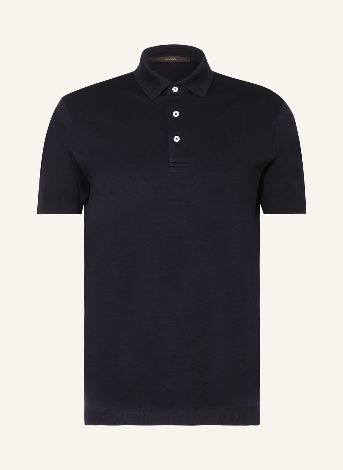 Image of Windsor. Jersey-Poloshirt blau
