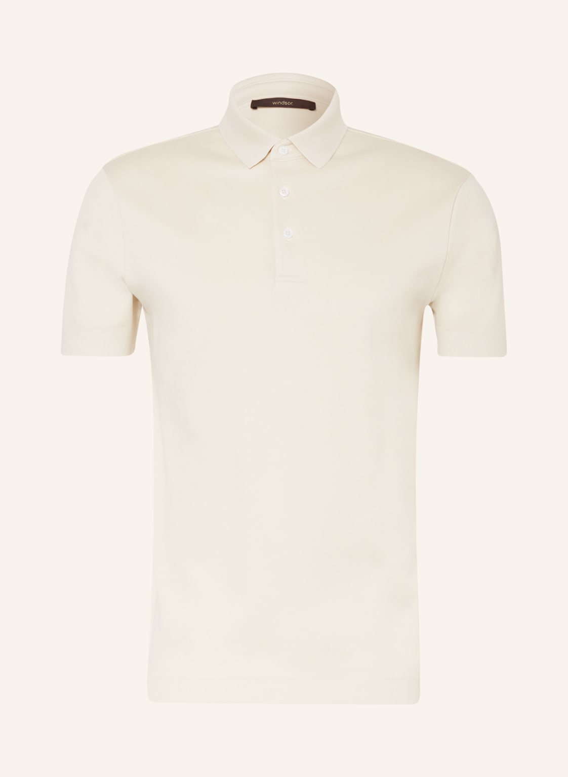 Image of Windsor. Jersey-Poloshirt weiss