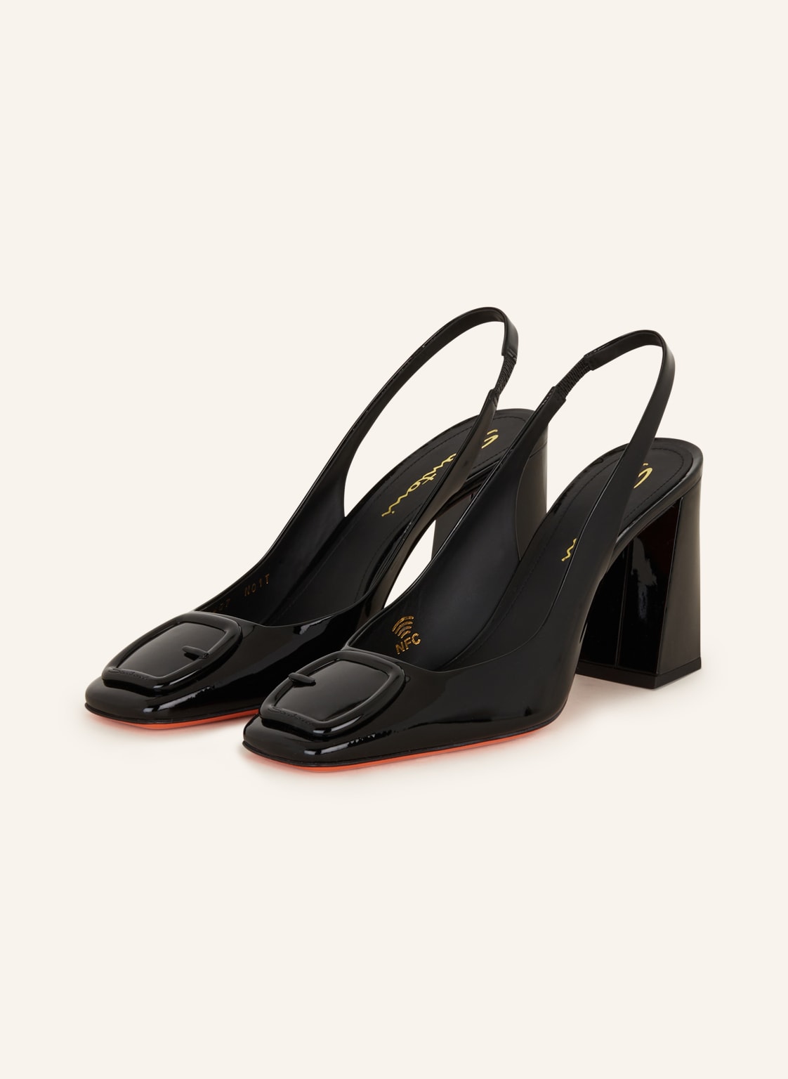 Image of Santoni Slingpumps schwarz