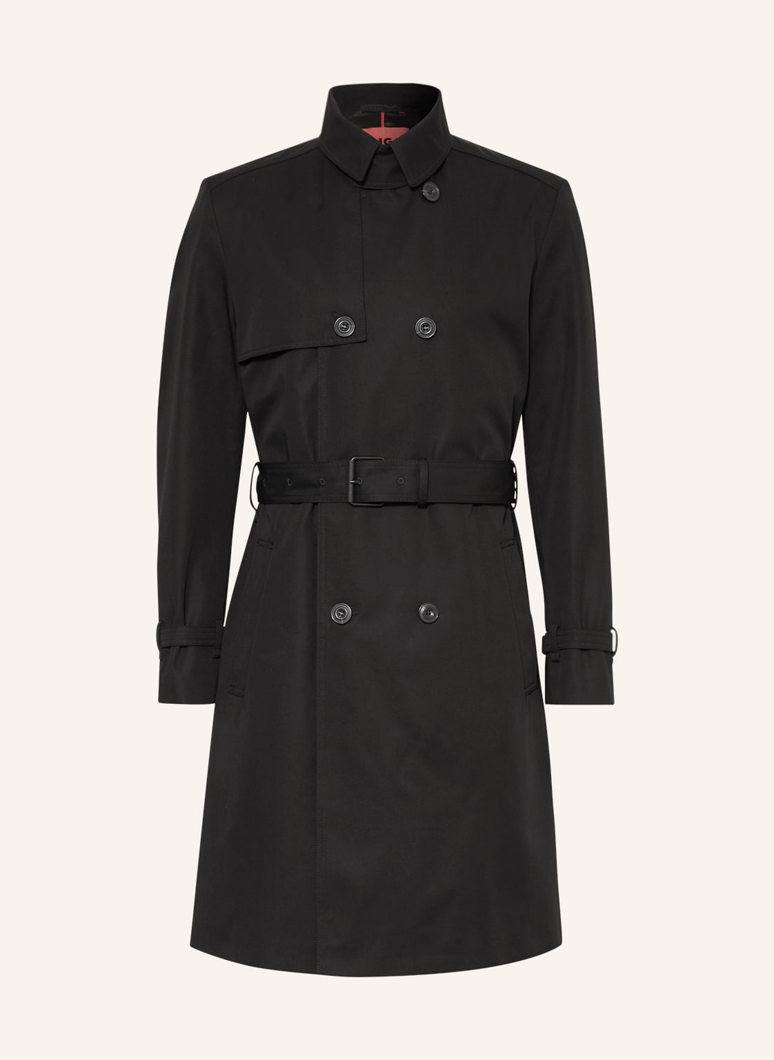 Image of Hugo Trenchcoat Maluks schwarz