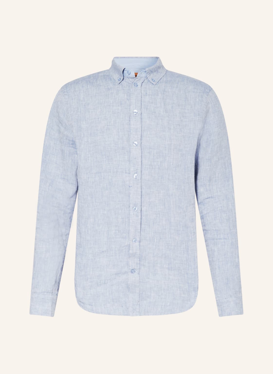 Image of Mos Mosh Gallery Leinenhemd Theo Comfort Fit blau