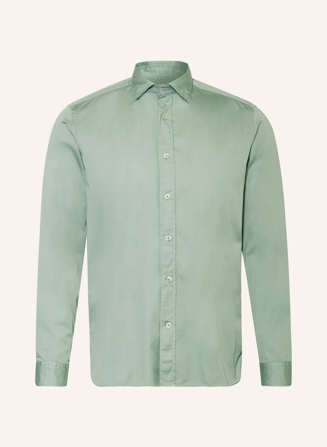 Image of Fil Noir Hemd Bergamo Shaped Fit gruen