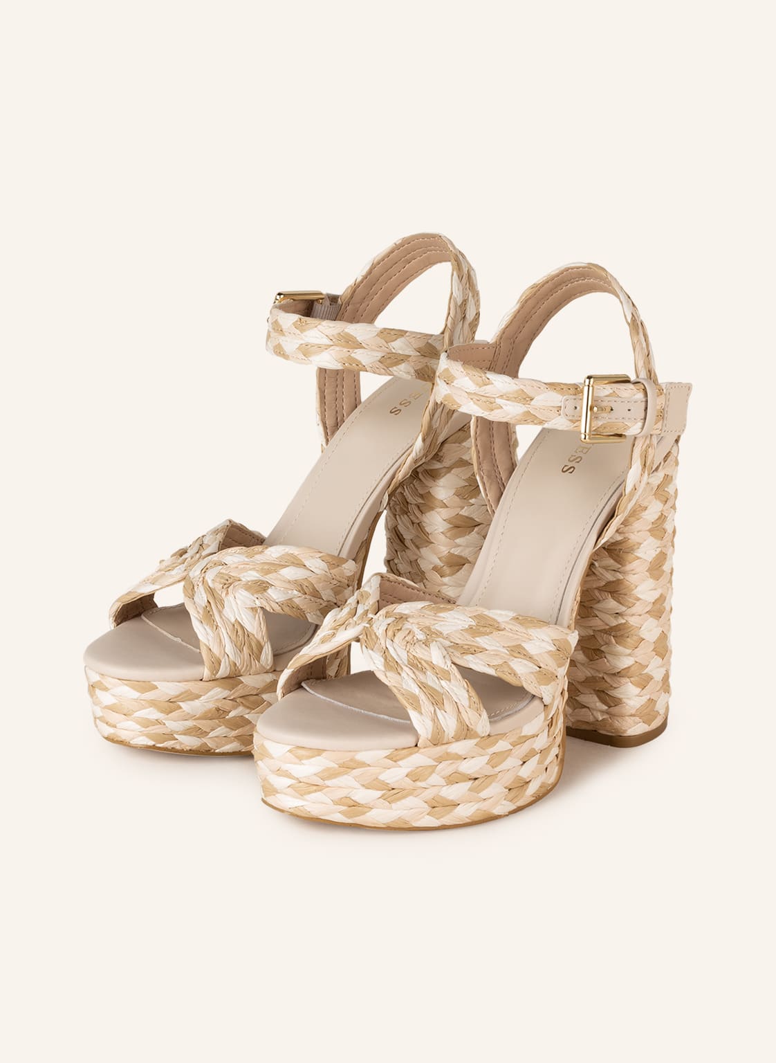 Image of Guess Plateau-Sandaletten Gabin beige