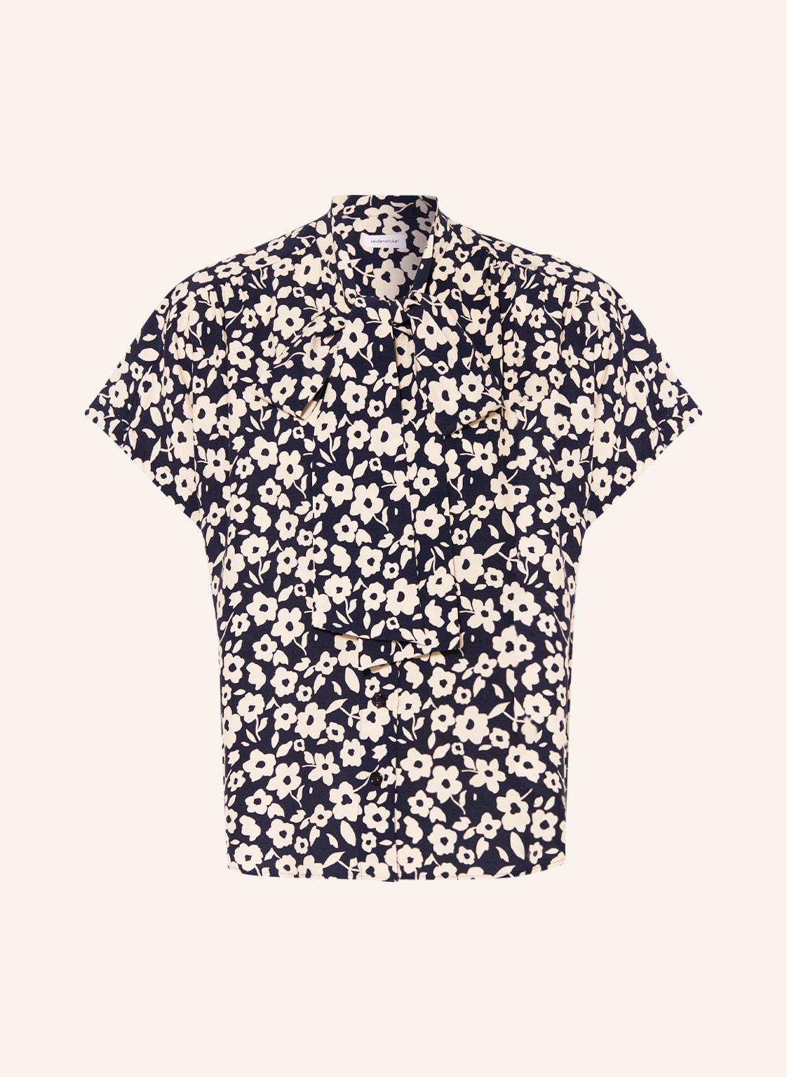 Image of Seidensticker Schluppenbluse blau