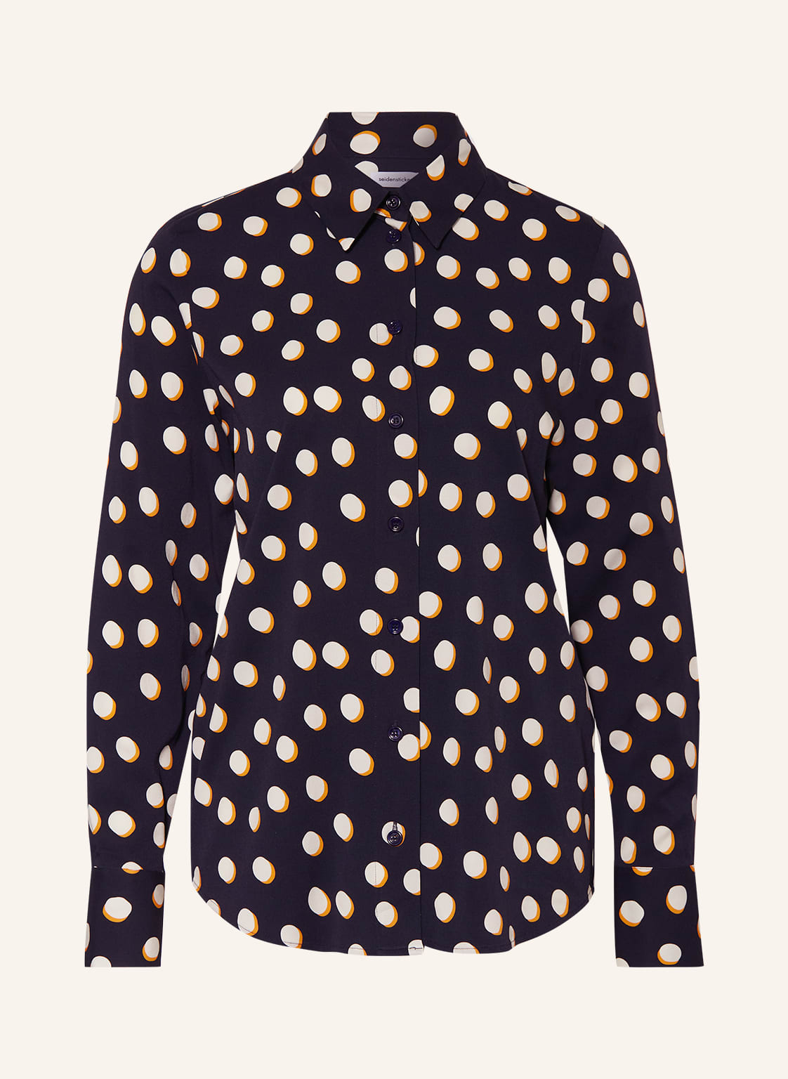 Image of Seidensticker Hemdbluse Aus Jersey blau