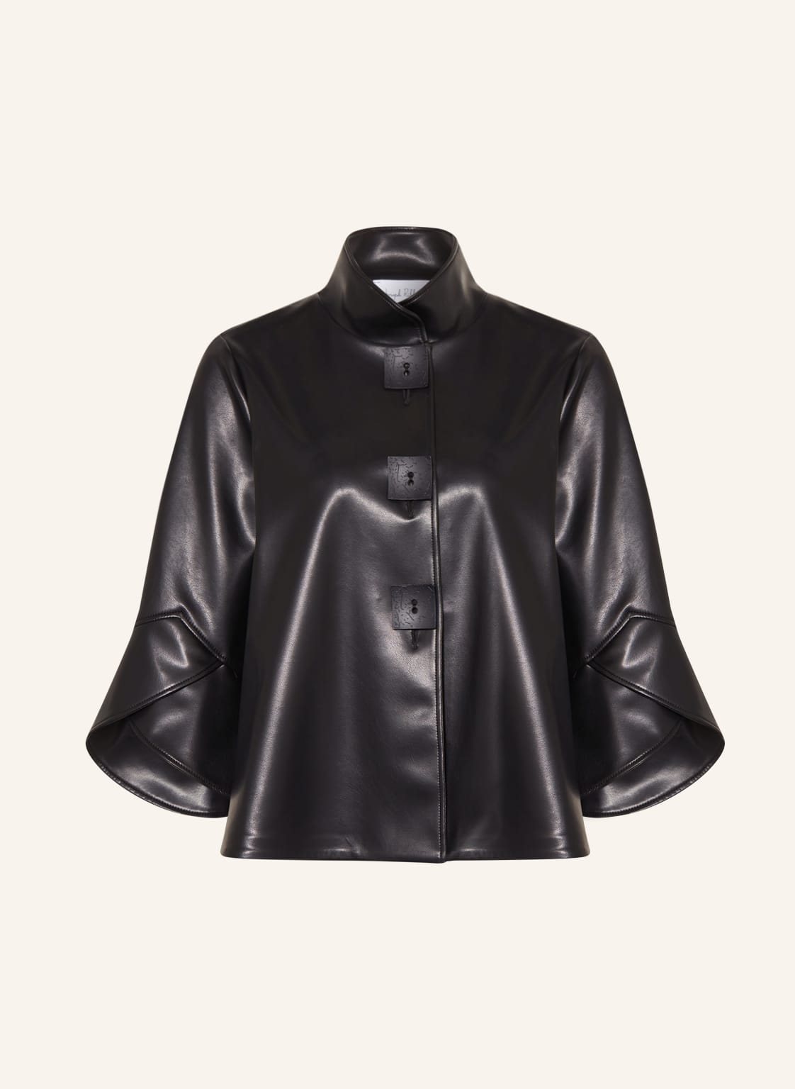 Image of Joseph Ribkoff Jacke In Lederoptik schwarz