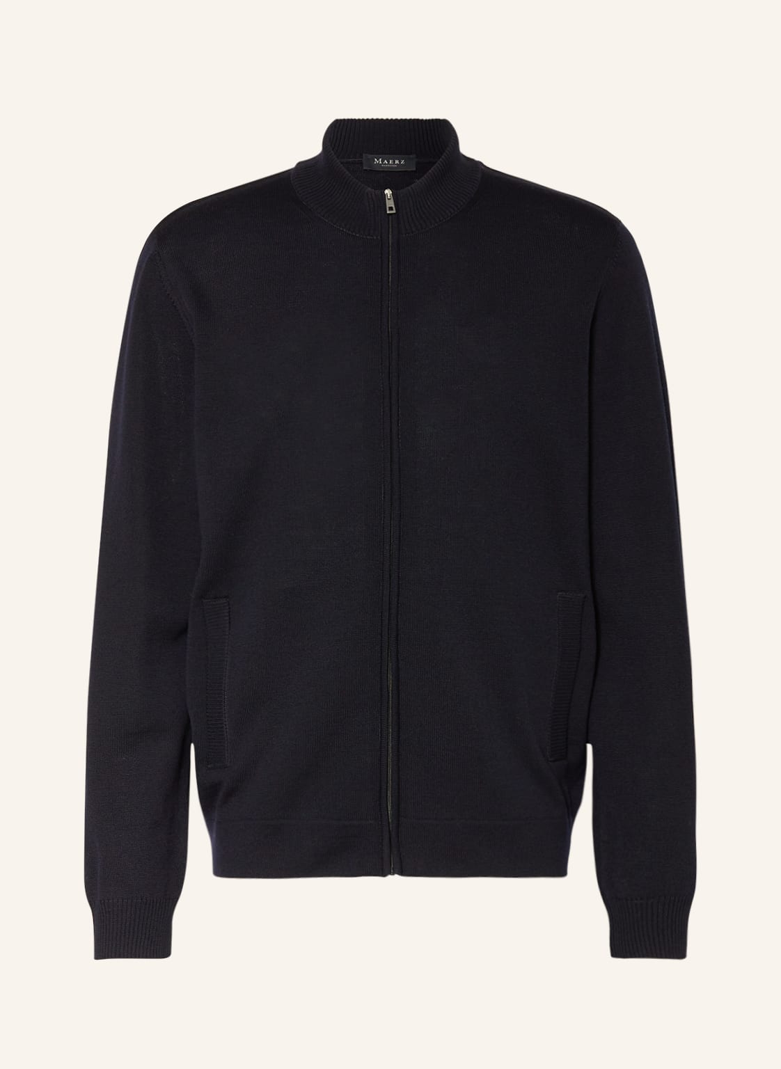 Image of Maerz Muenchen Strickjacke Aus Merinowolle blau