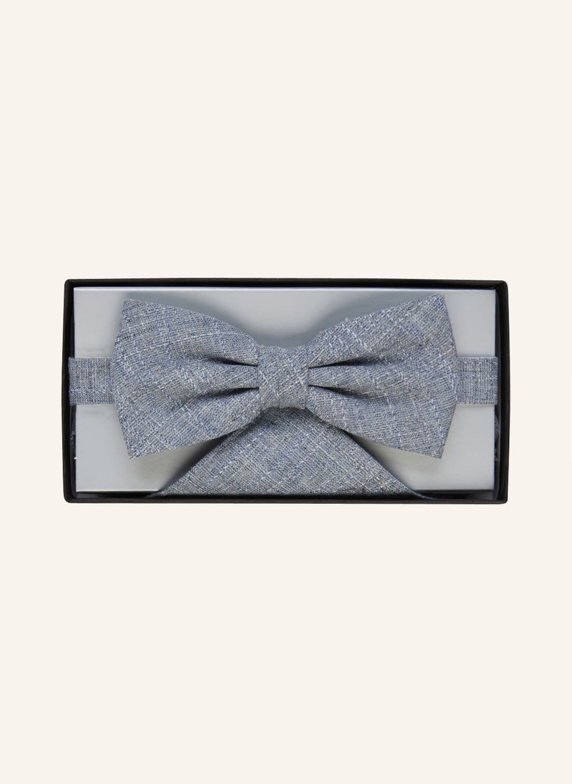 Image of Digel Set Less: Fliege Und Einstecktuch blau