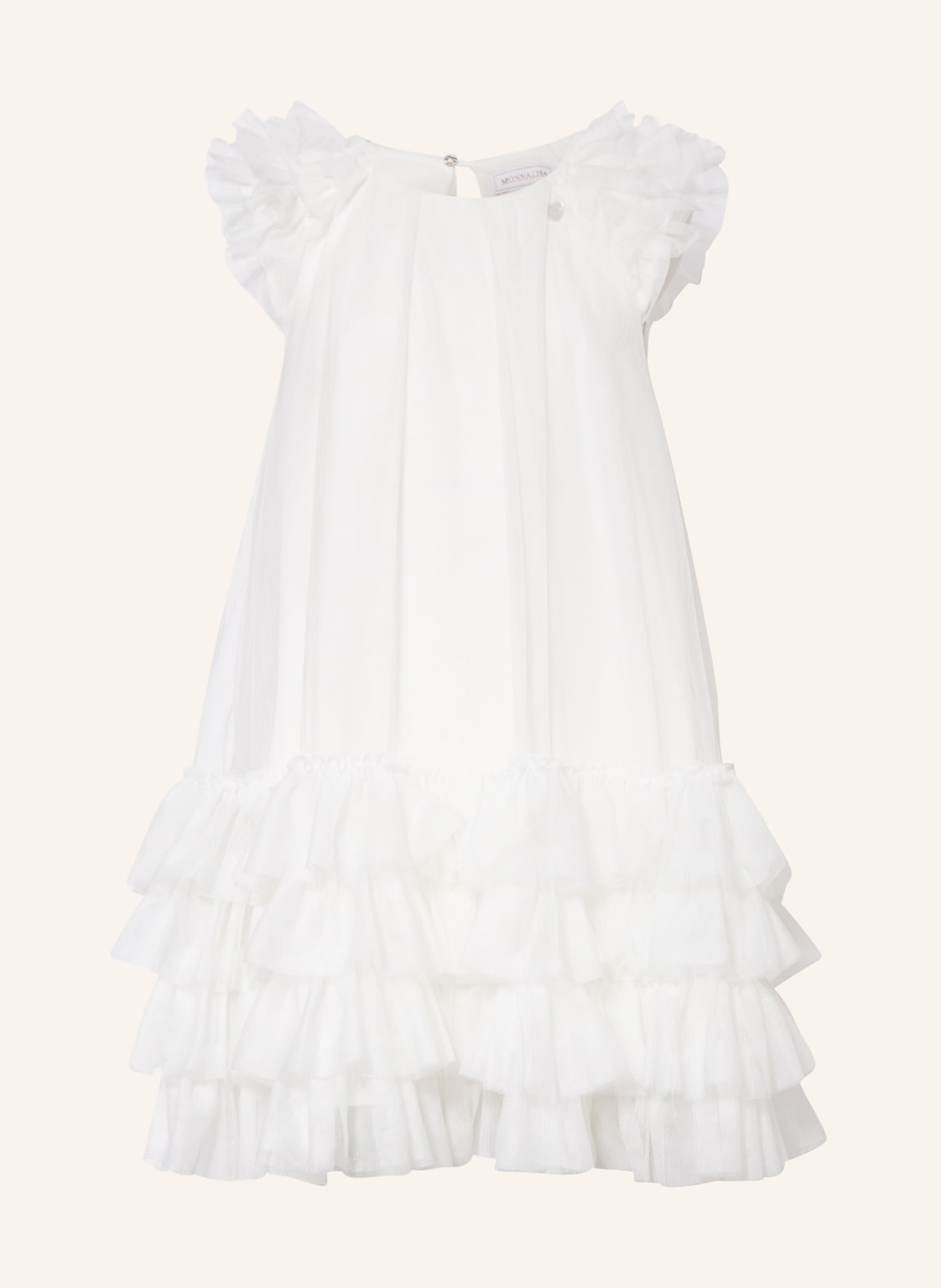 Image of Monnalisa Kleid Mit Rüschen weiss