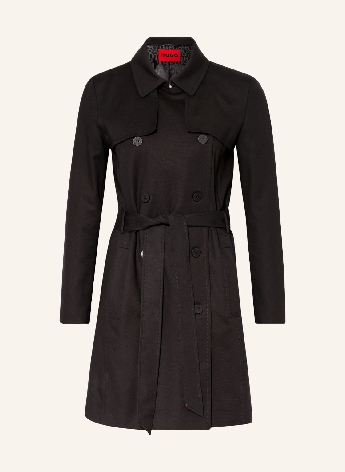 Image of Hugo Trenchcoat Makaras schwarz