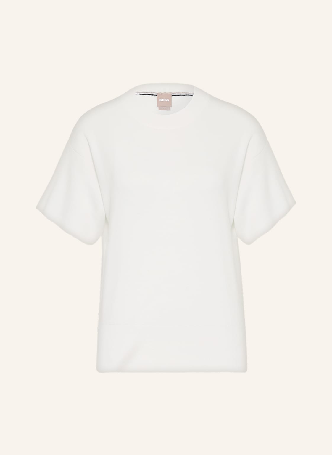 Image of Boss Strickshirt Falenta weiss