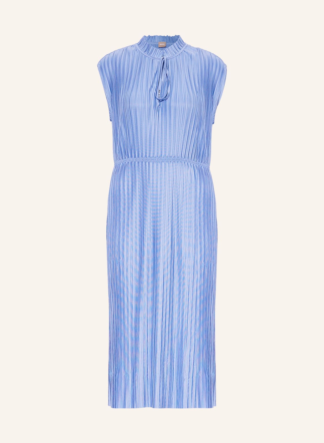 Image of Boss Plisseekleid Emals blau