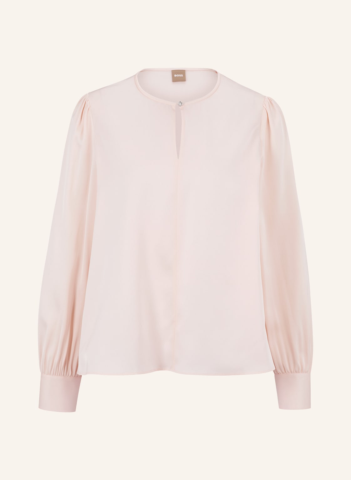 Image of Boss Blusenshirt Iunawa Aus Seide rosa