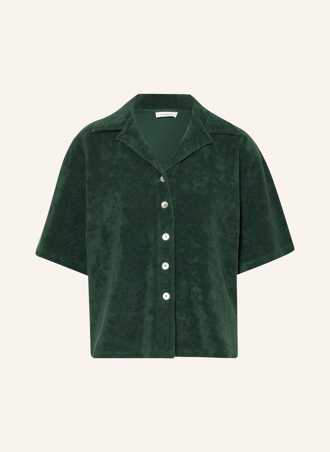 Image of Espadrij L'originale Hemdbluse Elea Aus Frottee gruen