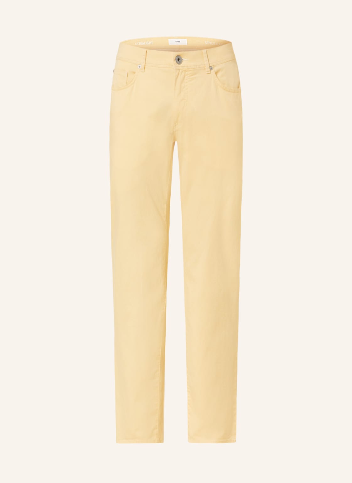 Image of Brax Hose Cadiz U Straight Fit gelb