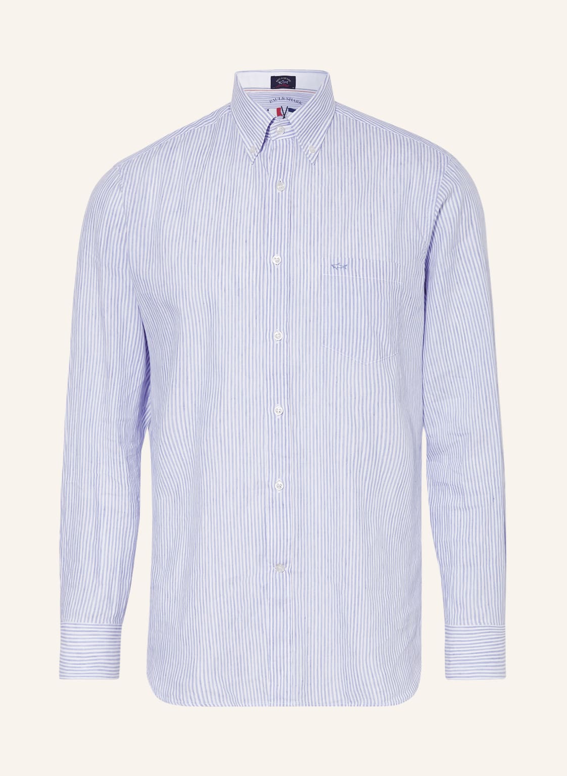 Image of Paul & Shark Leinenhemd Regular Fit blau