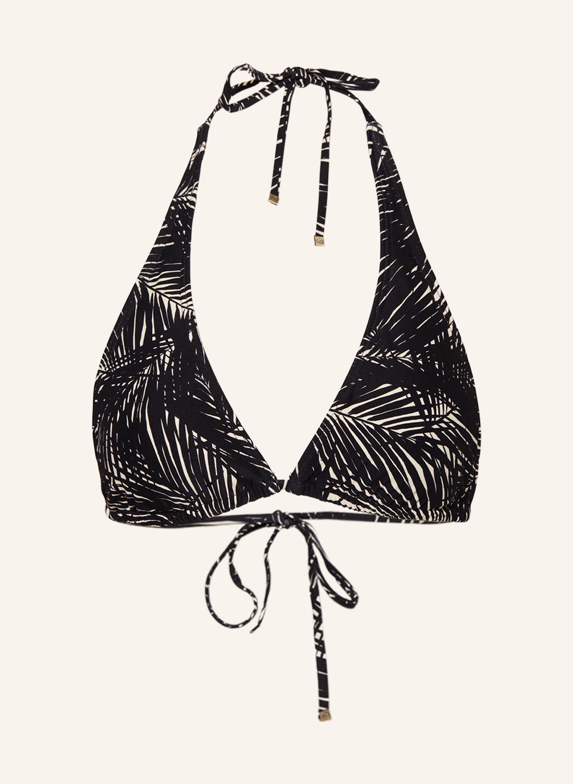 Image of Michael Kors Triangel-Bikini-Top Sonoran Palm schwarz